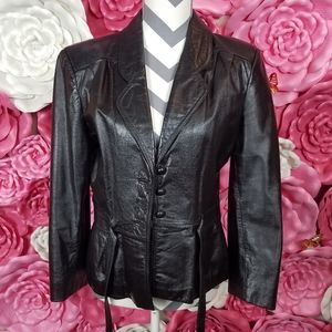 Vintage Black leather jacket